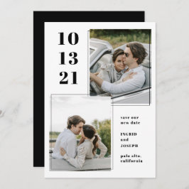 Moderna Plana De Fotograma Guardar La Tarjeta De F