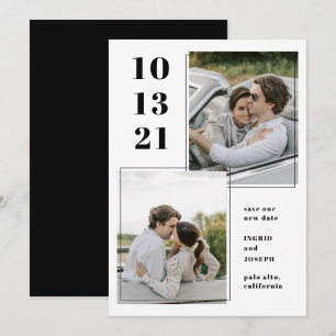 Moderna Plana De Fotograma Guardar La Tarjeta De F