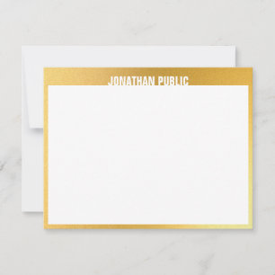 Moderna plantilla de diseño elegante dorado blanco