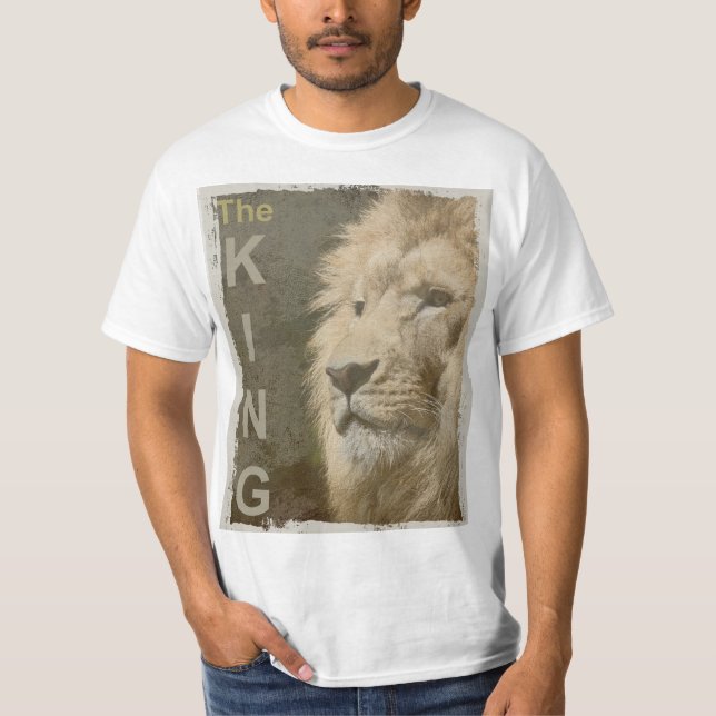 Moderna plantilla de león animal de moda cara Top  (Anverso)