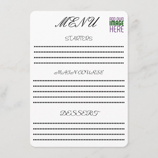 MODERNA PLANTILLA DE TEXTO DE IMAGEN BLANCA SIMPLE (Anverso)