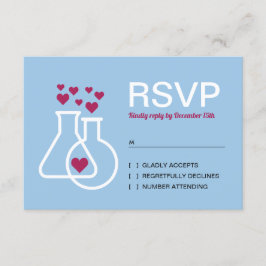 Moderna Química Boda Corazón RSVP