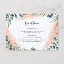 Moderna recepción de bodas de pampas verde