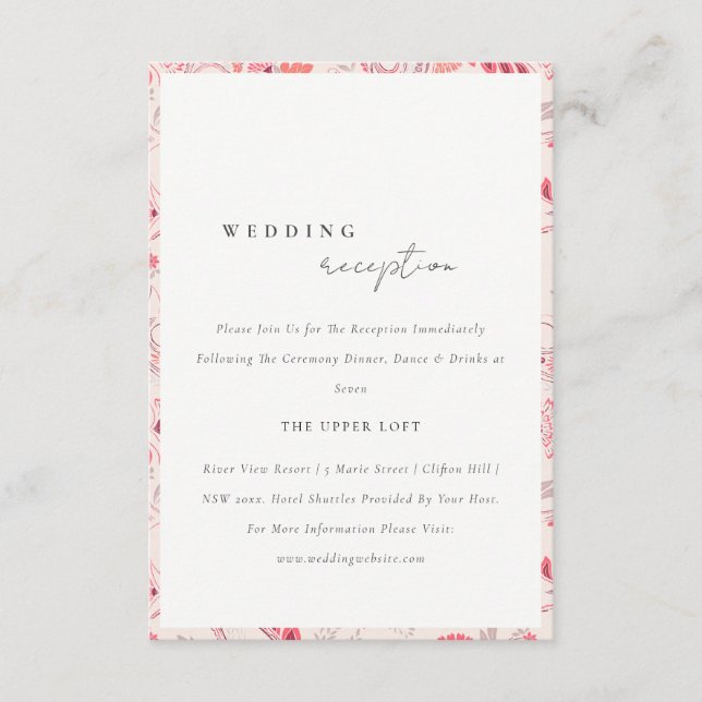 Moderna recepción de bodas para la tipografía de R (Anverso)