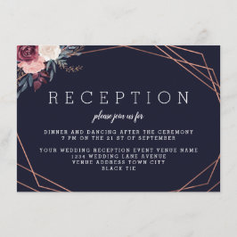 Moderna recepción de la Marina Geométrica Floral B