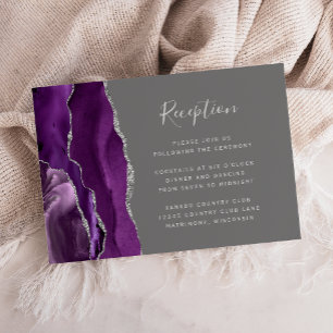 Moderna recepción de matrimonio grisáceo de plata
