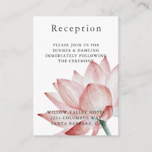 Moderna recepción Rubor Lotus Flower Wedding