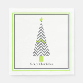 Moderna servilleta de papel de árbol de Navidad