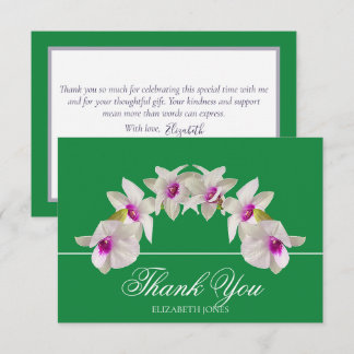 Moderna Tarjeta de Agradecimiento Floral de Arco d