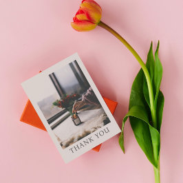 Moderna tarjeta de agradecimiento por cuidado de v