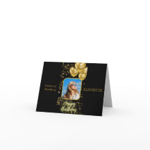 moderna tarjeta de cumpleaños feliz con globos