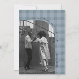 Moderna tarjeta de fotos de vacaciones rustica de 