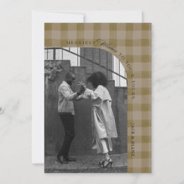 Moderna tarjeta de fotos de vacaciones rustica de 