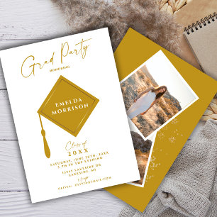Moderna Tarjeta de Invitación de Graduación Simple