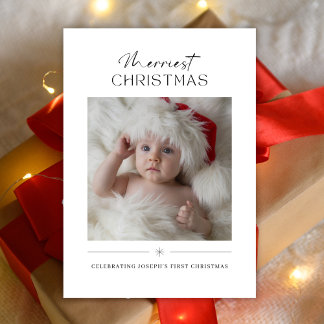 Moderna Tarjeta de Navidad Minimalista para el Pri