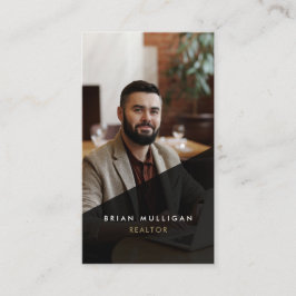 Moderna tarjeta de negocios del agente inmobiliari