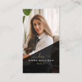 Moderna tarjeta de negocios del agente inmobiliari