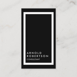 Moderna tarjeta de negocios moderna de Black Borde