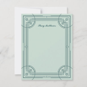 Moderna Tarjeta de nota de diseño de marco decorat