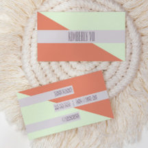 Moderna tarjeta de presentación de bloques de colo