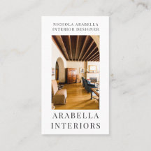 Moderna tarjeta de presentación de fotos de diseño