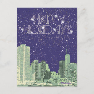 Moderna tarjeta de Skylin de Chicago