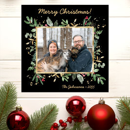 Moderna tarjeta de vacaciones para fotografía de v