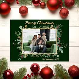 Moderna tarjeta de vacaciones para fotografía de v