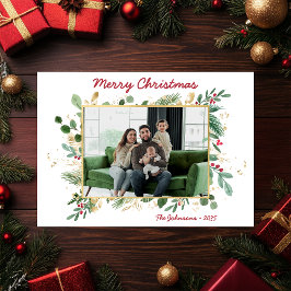 Moderna tarjeta de vacaciones para fotografía de v