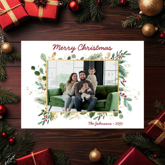 Moderna tarjeta de vacaciones para fotografía de v (Subido por el creador)