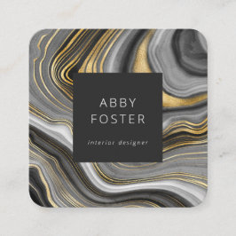 Moderna tarjeta de visita del diseñador de mármol