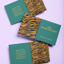 Moderna tarjeta de visita Girly Verde