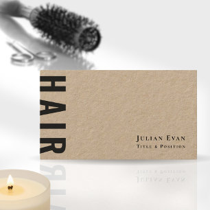 Moderna tarjeta de visita Kraft Hair Stylist