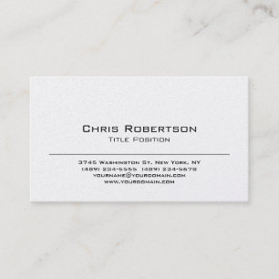 Moderna tarjeta de visita Minimalista con encanto