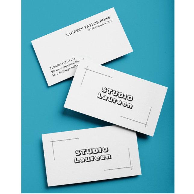 Moderna tarjeta de visita Minimalista simple (Subido por el creador)