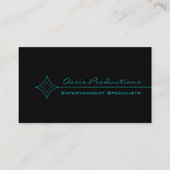 Moderna tarjeta de visita para diamantes limpios,  (Anverso)