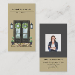 Moderna tarjeta de visita para fotografía inmobili