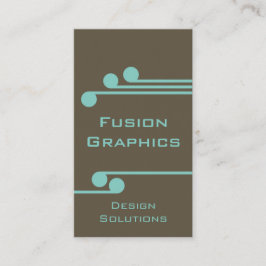 Moderna tarjeta de visita profesional, marrón y tu