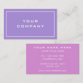 Moderna tarjeta de visita rosa púrpura para elegir