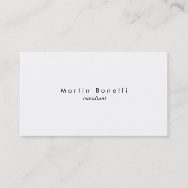 Moderna tarjeta de visita simple Minimalista simpl (Anverso)