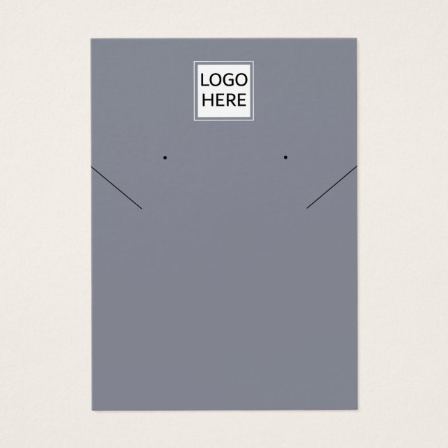 Moderna tarjeta de visualización elegante de colla (Frente)