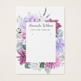 Moderna tarjeta de visualización elegante de joyas