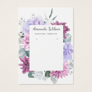 Moderna tarjeta de visualización elegante de joyas