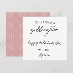 Moderna tarjeta El día de San Valentín para diosa