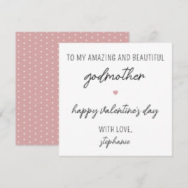 Moderna tarjeta El día de San Valentín para padrin