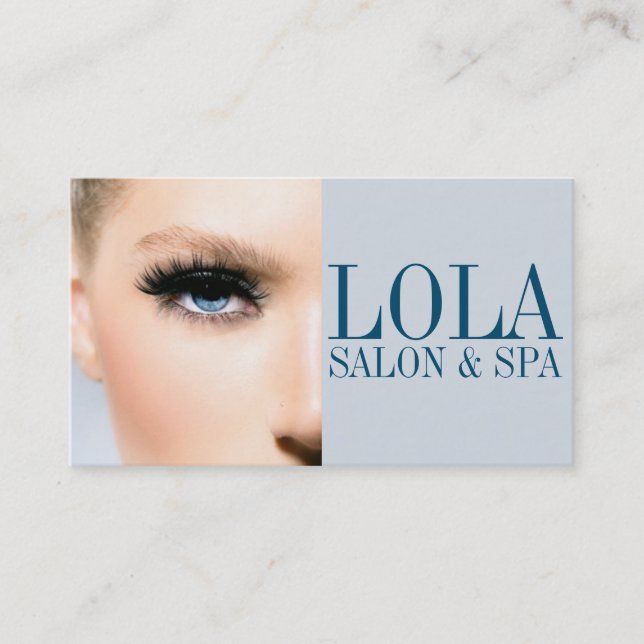 Moderna tarjeta estética del spa de salón (Anverso)