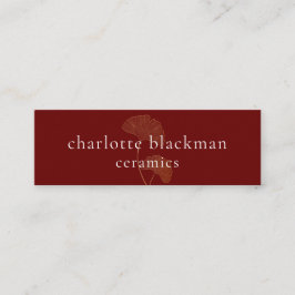 Moderna Tarjeta Gingko QR Código Mini Tarjeta de N