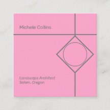 Moderna tarjeta profesional elegante Square Busine