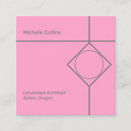 Moderna tarjeta profesional elegante Square Busine