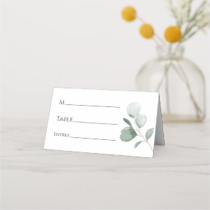 Moderna tarjeta verde Boda blanco
